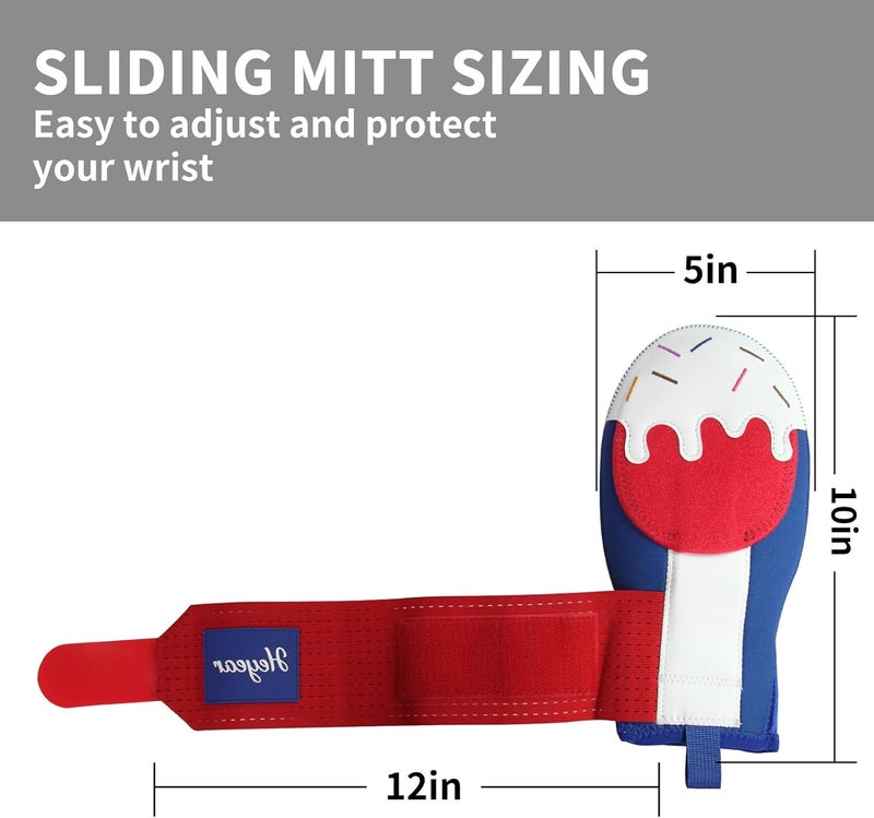Heyear Baseball Sliding mitt, Sliding Mitt for Youth, Baseball Softball Glove for Hand Protection, Breathable and Durable, Adjustable Elastic Wrist Strap, Ambidextrous Design - Image 2
